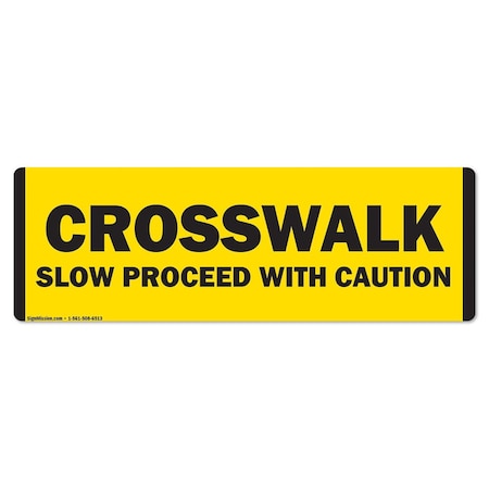 Signmission Crosswalk 16in Non-Slip Floor Marker, 16" x 16", FD-C-16-99955 FD-C-16-99955